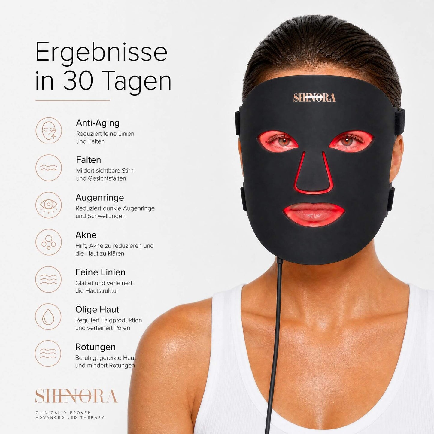 DermiGlow - Lichttherapie Maske